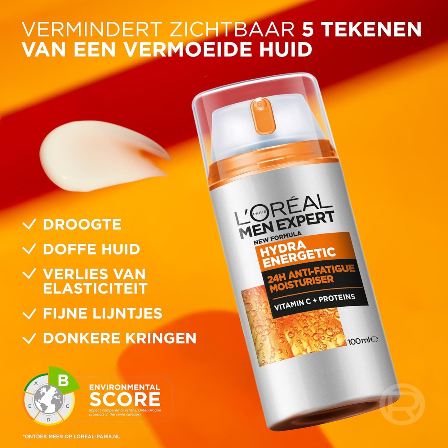 L'ORÉAL Herr Hydra Energetic Ansiktskräm, 100 ml